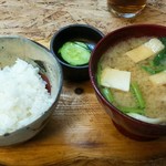 ドウラク - ご飯・お味噌汁・お漬物
