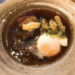 和食 縁 蕎麦切り - 近江豚の角煮と温泉たまご