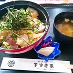 すずき家 - 地魚づけ丼1600円