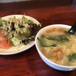 大衆中遊華食堂 八戒 - サラダとスープも付きますよ！