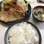 まるやま食堂 - 林SPF豚 生姜焼き定食 1,000円(内税)
                                ※2018.07