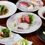魚康 - 宴会、コース料理（一例）