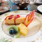 Cafe＆gallary 楠 - この日のケーキはレモンチーズケーキ