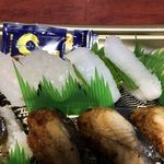 無添くら寿司 - 生えび、えんがわ