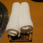 炭火焼肉 あもん - おしぼり