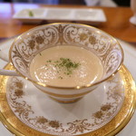 ステーキハウス バロン - 新玉ねぎのスープ