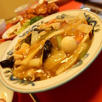 中華料理 香州 - 75.五目あんかけ焼きそば(五目炒麺)　800円