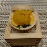 SUGALABO - ・フォアグラ最中　からすみ和え