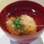 立呑み とだか - 胡麻豆腐とトマトの揚げ出し