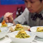 立呑み とだか - アワビの肝冷麺ウニイクラのせ