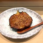 三代目 まる天 - 丸茄子の肉味噌焼き