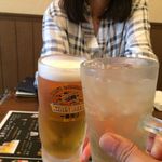 まつぼっくり - H.30.6.7.夜 ハイボール vs 生ビール de 乾杯♪