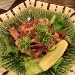 まつぼっくり - H.30.6.7.夜 いか肝しょうゆ炒め 580円