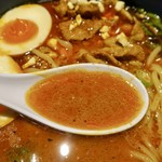 博多とんこつ 笑い豚 - 「肉まみれ濃厚担々麺」(1080円)