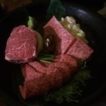まる良炭火焼肉 - コースの松阪牛盛り合わせ（４人前）