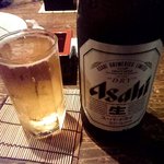 瓶ビールはアサヒでした。
