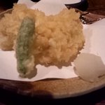 味とく家 - 鱧の天ぷら　かなり大きいサイズで食べ応え大満足でした。