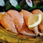 すし江戸 - 炙りサーモン