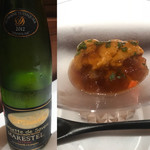 レストラン ナンペイダイ - 伊勢海老炙り、利尻ムラサキ雲丹、マンゴー