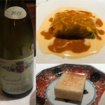 レストラン ナンペイダイ - 真鯛、毛ガニを湯葉で巻いて、アメリケーヌソースで