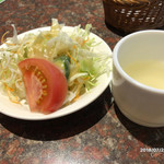 いなくら - サラダとスープ