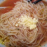 中華そば 向日葵 - 蛤出汁の冷製トマト麺の麺