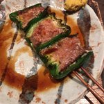 鳥茂 - ピーマン肉詰め