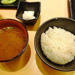 Ebisu Katsu Sai - 麦飯と赤だし蜆汁