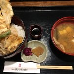 築地魚河岸 海鮮 - 穴子天丼 1,300円 税込