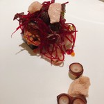 アニエルドール - 魚　タコ　ビーツ　紫蘇