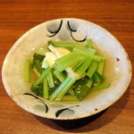 wasabi - 小松菜と京揚げの炊いたん（730円+税）