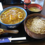 甲州屋 - カレー丼とかけそばセット