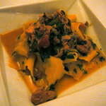 フランチェスカ - 幅広パスタを蔵王地鶏で＠francesca◎2008/11