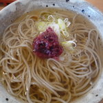 まき埜 - 今度は梅肉と薬味ねぎを添えて･･
