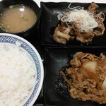 吉野家 - 牛牛定食ライス大盛@680