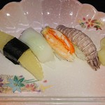 居酒屋大判小判 - コースの寿司４貫