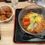 Ichiryu ramen - 冷やし担々麺、唐揚げ