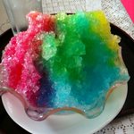 利休庵 - かき氷（ハワイアン）　裏側