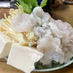 すき焼･鍋物 なべや - 「ハモすき」(1200円)。