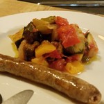 ヴェロニカ ペルシカ - シャキシャキ野菜のカポナータとメルゲーズ