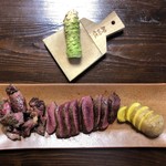 かたつむり - 天然鴨の炭火焼