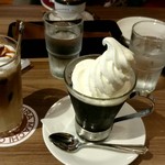 高倉町珈琲 - 黒蜜カフェオレ(アイス) とカフェゼリー