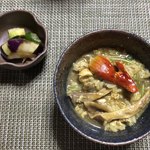 かたつむり - タマゴタケの雑炊