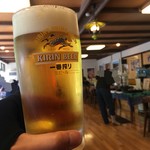 有明荘 - 生ビール 一番搾り800円