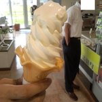 道の駅 みたら室蘭 - ちょっと食べたバニラソフトクリーム　【　２０１１年７月　】