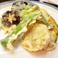 かぐら坂 志満金 - 野菜の天ぷら1,200円
