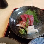 ときわ食堂 - 刺身は程よい