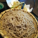 手打そば 鬼七 - 野菜天ざる(大盛)♪