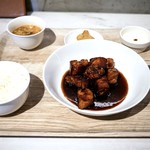 CINA New Modern Chinese - ■熟成黒酢の酢豚のランチセット 1800円