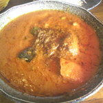食堂インド - チキン サブジ カレー のアップ